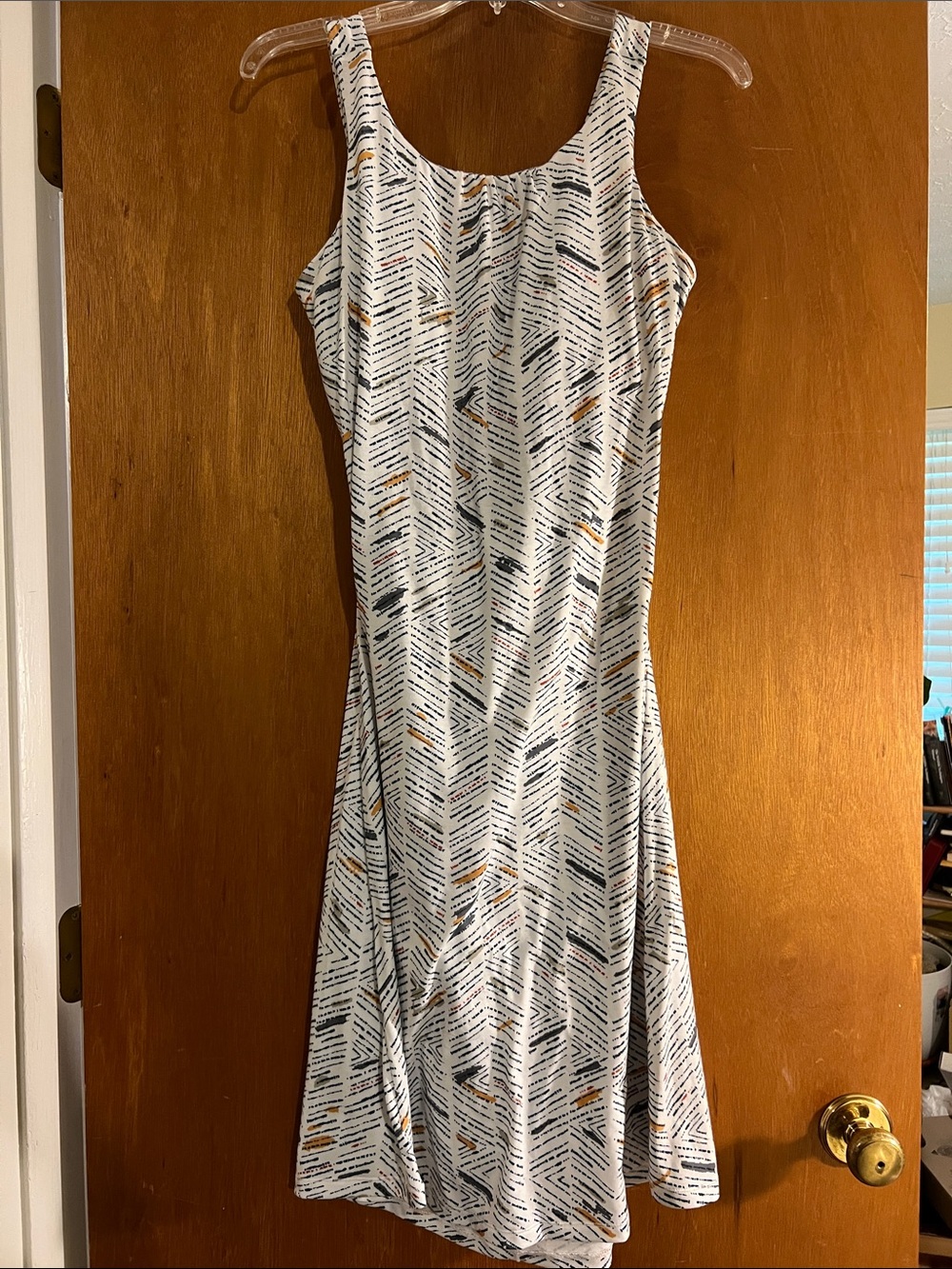 Prana White Patterned Midi Dress